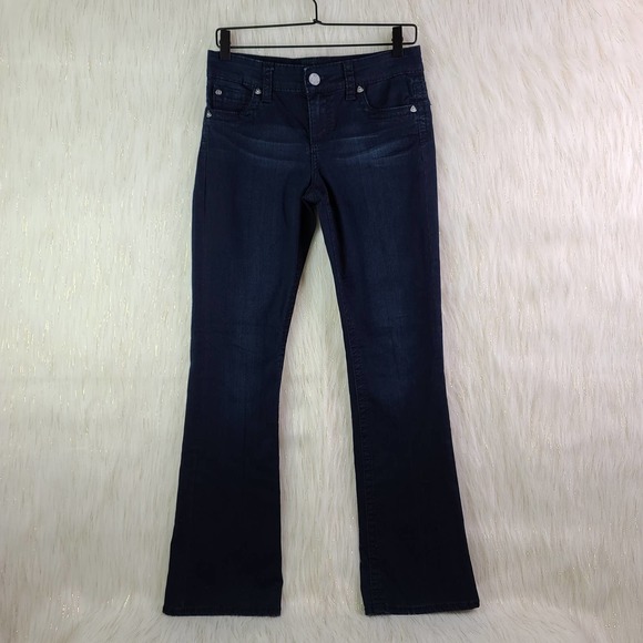 Kut from the Kloth Denim - KUT from the Kloth Nicole High Rise Bootcut Jeans Size 4 Dark Blue Wash